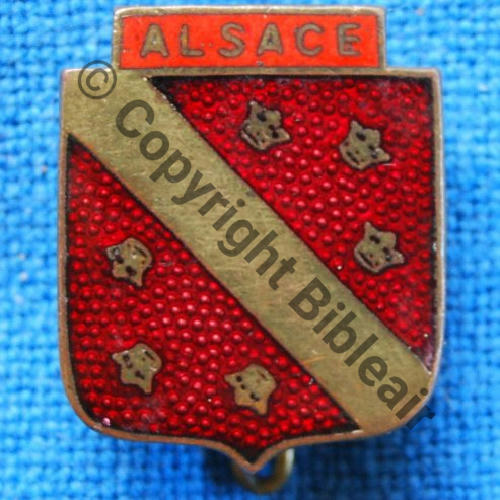 A1052NH 1945 GC 2.2 ALSACE  KLEIN U KENZER Bol fenetre Dos lisse 23mm Src.A.CAMPO 368Eur10.17 